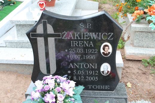 Irena Żakiewicz 1922 Nowa Ruda - Grobonet - Wyszukiwarka osób pochowanych