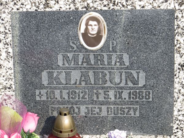 Maria Klabun 1912 Nowa Ruda - Grobonet - Wyszukiwarka osób pochowanych