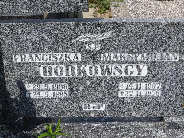 Franciszka Borkowska 1908 Nowa Ruda - Grobonet - Wyszukiwarka osób pochowanych