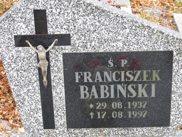 Franciszek Babiński 1937 Nowa Ruda - Grobonet - Wyszukiwarka osób pochowanych