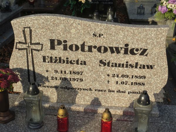 Stanisław Piotrowicz 1899 Nowa Ruda - Grobonet - Wyszukiwarka osób pochowanych
