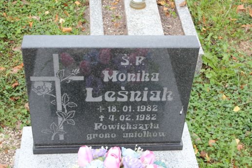 Monika Leśniak 1982 Nowa Ruda - Grobonet - Wyszukiwarka osób pochowanych